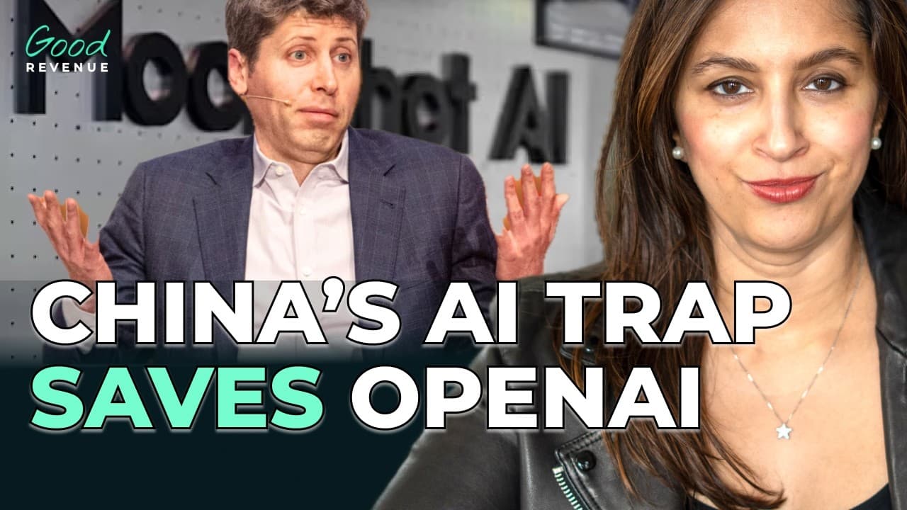 China's AI Dumping Strategy Could Bail Out Sam Altman